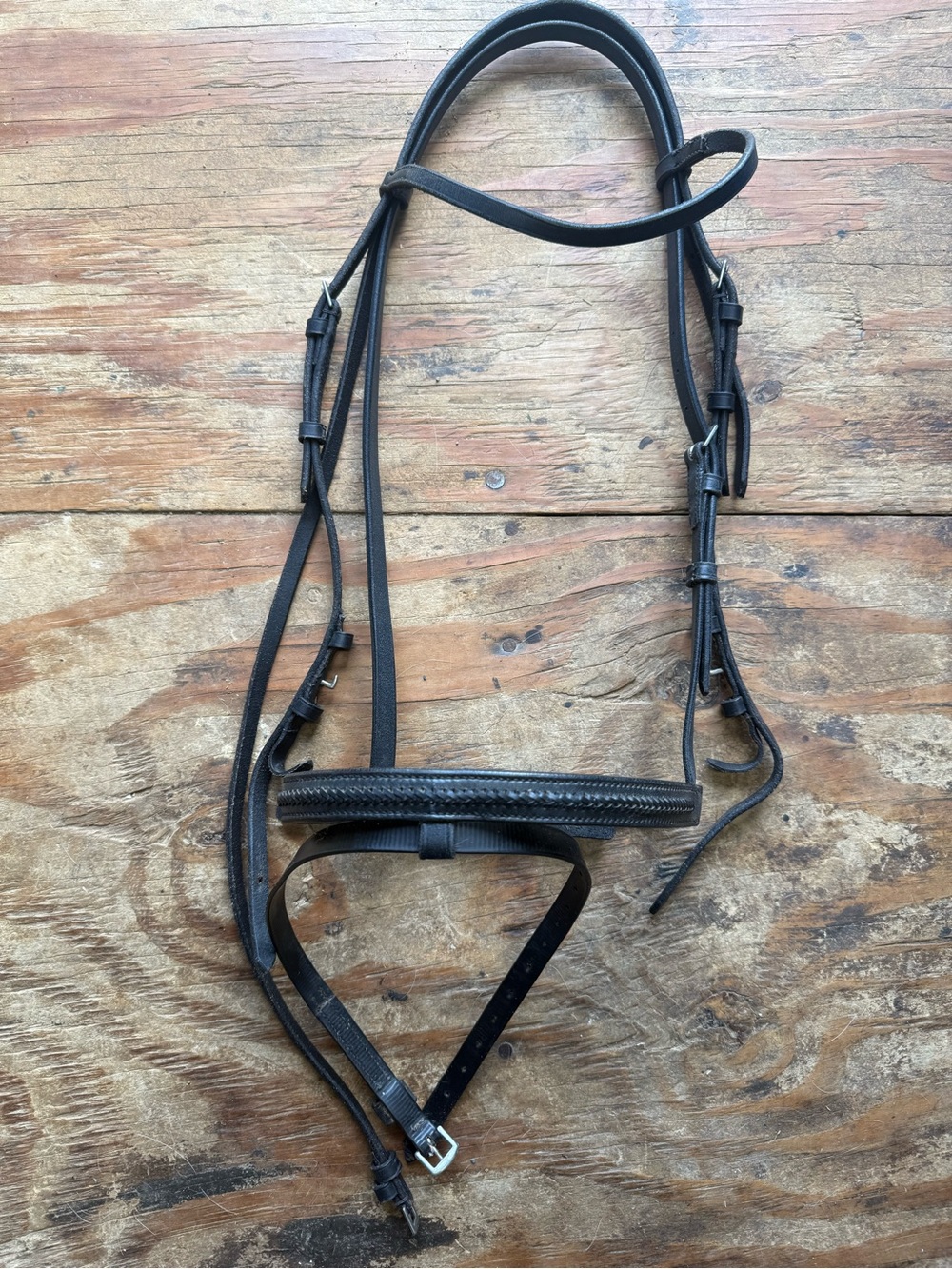 Black cob sized flash bridle